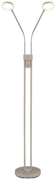 Globo 58504-2SSA-LED stmievateľná stojacia lampa SILVIO 2x6,5W/230V 2700/3350/4000K béžová