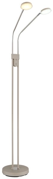 Globo 58504-2SSA-LED stmievateľná stojacia lampa SILVIO 2x6,5W/230V 2700/3350/4000K béžová