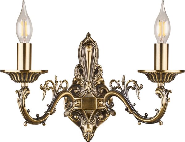 Brilagi - Nástenná lampa CLASSIC 2xE14/10W/230V mosadz