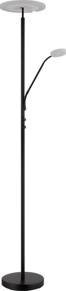 Globo 59093S - Stmievateľná LED podlahová lampa STANFORD 28W/230V + 5W 3000K čierna