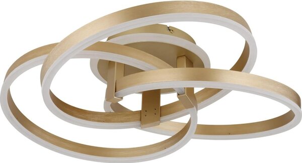Globo 67163-56G - LED stmievateľné stropné svietidlo HERWIG 56W/230V 57,5x60 cm zlatá+DO