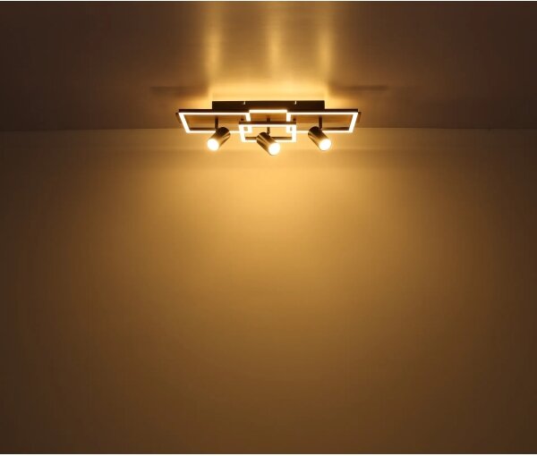 Globo 67305D2 - LED stropné svietidlo KASSU LED/48W/230V + 3xGU10/5W 3000K 27x72 cm