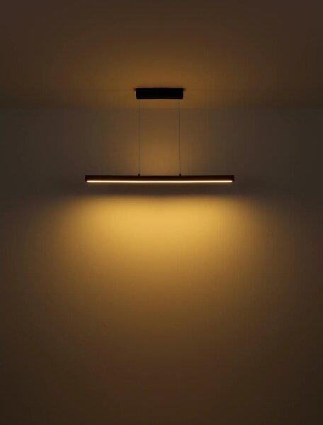 Globo 17015 - LED stmievateľný dotykový luster na lankách OLIVUS LED/24W/230V 3000K hnedá