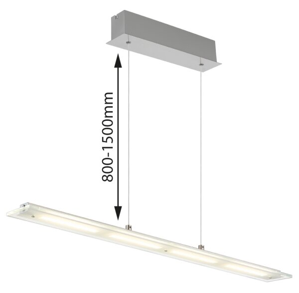 Globo 17019H - LED stmievateľný luster NOVAK 20W/230V s dotykovým ovládaním na lanku