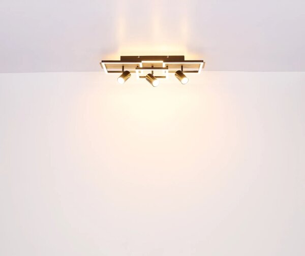 Globo 67305D2 - LED stropné svietidlo KASSU LED/48W/230V + 3xGU10/5W 3000K 27x72 cm