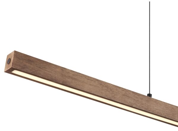 Globo 17015 - LED stmievateľný dotykový luster na lankách OLIVUS LED/24W/230V 3000K hnedá