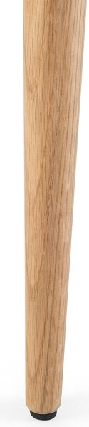 Jedálenský stôl priehľadný svetlé drevo sklenená vrchná doska drevené nohy 180 x 90 cm obdĺžnikový tvar škandinávsky štýl obývačka