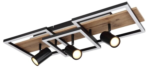Globo 67305D2 - LED stropné svietidlo KASSU LED/48W/230V + 3xGU10/5W 3000K 27x72 cm