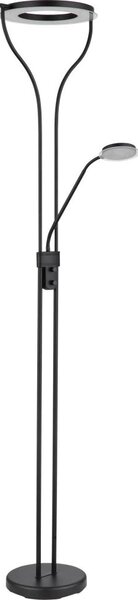 Globo 59038SD - LED stmievateľná stojacia lampa EBRO 20W/230V + 4W 3000K čierna