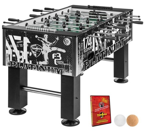 TUNIRO PRO Stolný futbal 110 kg, čierno - biely