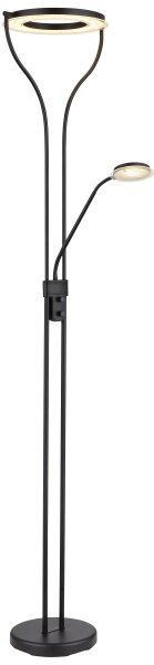 Globo 59038SD - LED stmievateľná stojacia lampa EBRO 20W/230V + 4W 3000K čierna