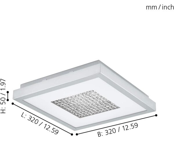 Eglo 98369 - Stlmiteľné stropné LED svietidlo PESCATE LED/24W/230V