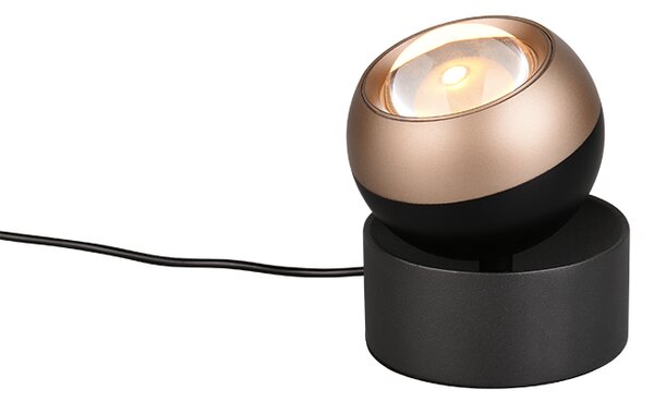 TRIO SELECT 544410132 ORBIT stolná lampička V140mm SMD LED 5W/500lm 2300+3000+4000K čierna matná