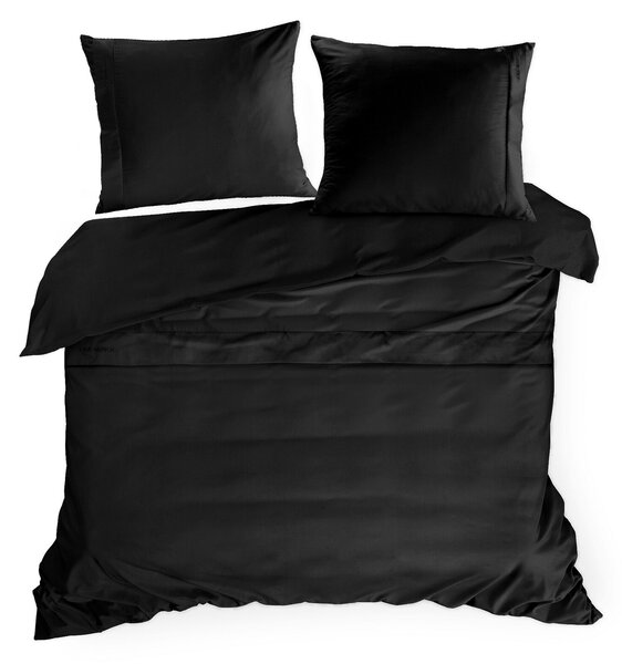 MAKOSATÉNOVÉ OBLIEČKY EVA MINGE ELEGANT1B 160X200 CM, 2 KS 70X80 CM ČIERNE