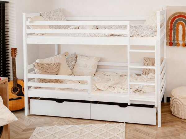 Mirjan24 Poschodová posteľ Aero, Rozmer postele: 90x200 cm, 049-farby: biela 5903211107979