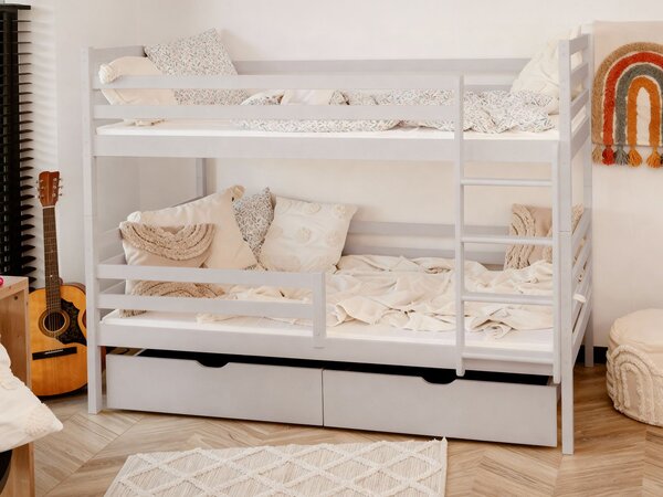 Mirjan24 Poschodová posteľ Aero, Rozmer postele: 90x200 cm, 049-farby: biela 5903211107979