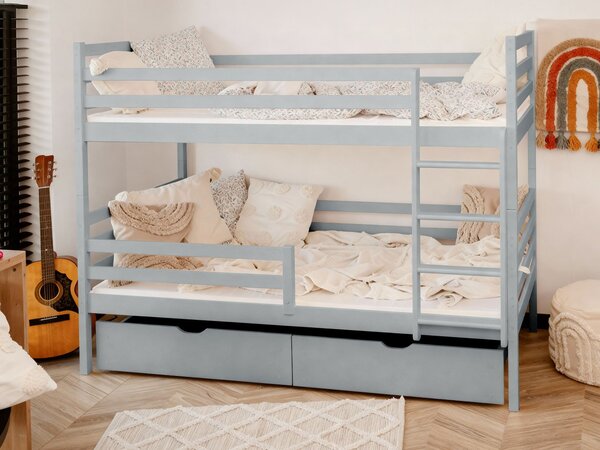 Mirjan24 Poschodová posteľ Aero, Rozmer postele: 90x200 cm, 049-farby: biela 5903211107979