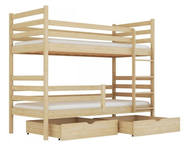 Mirjan24 Poschodová posteľ Aero, Rozmer postele: 90x200 cm, 049-farby: biela 5903211107979