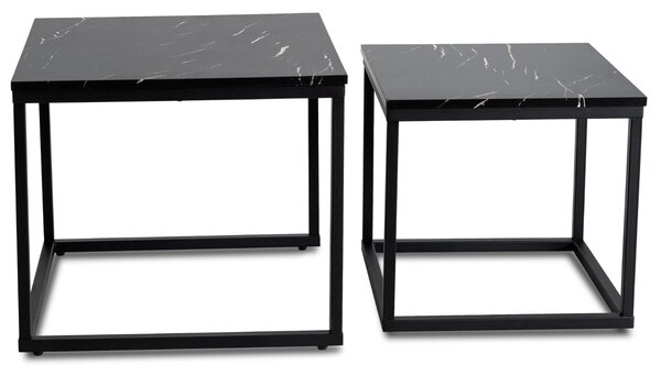 Konferenčný stolík JUNO, čierny mramor
