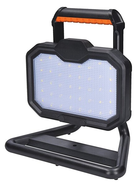 SOLIGHT LED reflektor 20W, prenosný, nabíjací, 2000lm, oranžovo-čierny