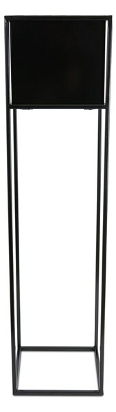 KOVOVÝ KVETINÁČ SO STOJANOM PLAIN 90X24 CM ČIERNA