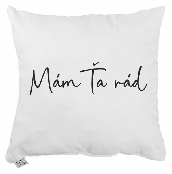 Dekoratívny vankúš Mám Ťa rád 40x40 cm EMI