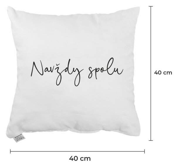 Dekoratívny vankúš Navždy spolu 40x40 cm EMI