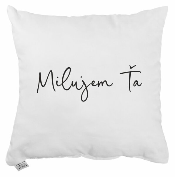 Dekoratívny vankúš Milujem ťa 40x40 cm EMI