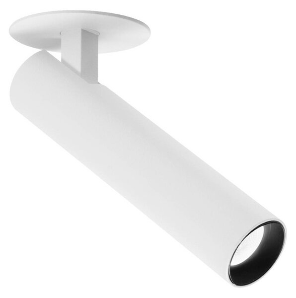 WEVER & DUCRÉ LED-bodové svetlá Match 1.0 Polozapustený biely 2 700 K, Biela / opálová, Obývacia izba / jedáleň, Hliník, Moderný, Zapustené stropné svietidlo