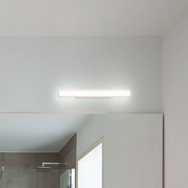 Wever & Ducré Lighting WEVER DUCRÉ LED nástenné svetlo Mirba 2.0 čierna/biela 61 cm IP44, Biela / opálová, Kúpeľňa, Plast