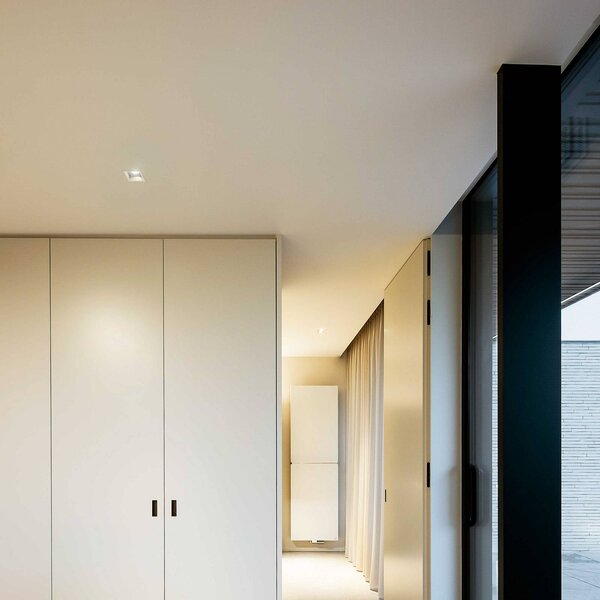 Wever & Ducré Lighting WEVER DUCRÉ LED-Downlight Plano 2.0 biela stmievateľná, Biela / opálová, Obývacia izba / jedáleň, Hliník, Moderný, Stropné svetlo