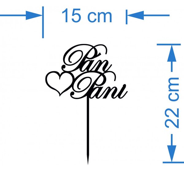 Zápich na tortu "Pán a Pani" l SENTOP ZAPICH001