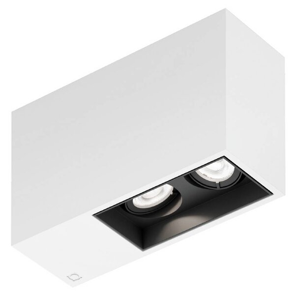 Wever & Ducré Lighting WEVER DUCRÉ Downlight Plano petit 2.0 biela/čierna 927 stmievateľné, Biela / opálová, Chodba, Hliník, Moderný, Stropné svetlo