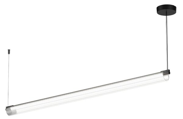 Wever & Ducré Lighting WEVER DUCRÉ LED závesné svietidlo Finelle 1.0 čierne 2700K stmievateľné, Čierna, Obývacia izba / jedáleň, Sklo, Moderný, Závesné svietidlo