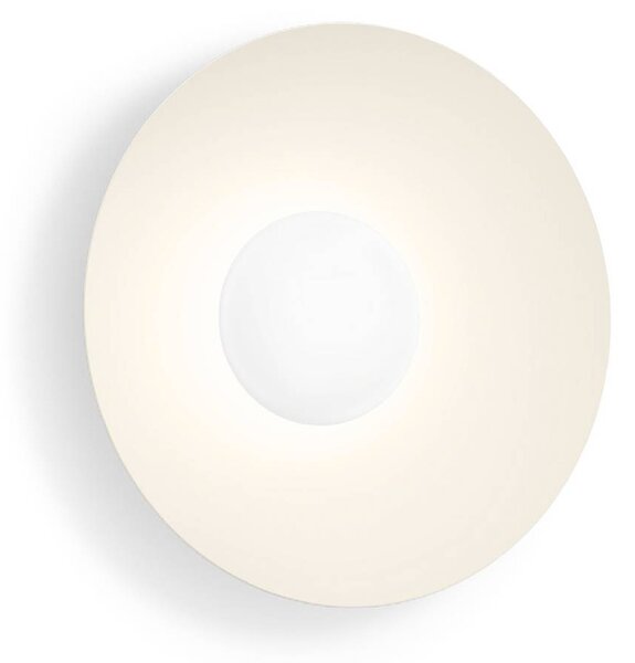 Wever & Ducré Lighting WEVER DUCRÉ LED nástenné svetlo Clea 1.0 béžové Ø 35 cm 2700 K, Krémová / jantárovo žltá, Obývacia izba / jedáleň, Hliník, Nástenné svietidlo