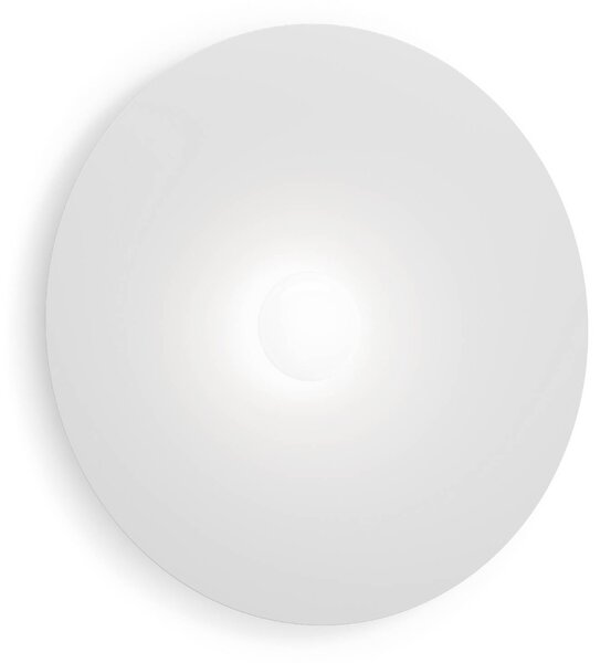 Wever & Ducré Lighting WEVER DUCRÉ LED nástenné svetlo Clea 3.0 biele Ø 70 cm 2700 K, Biela / opálová, Obývacia izba / jedáleň, Hliník, Nástenné svietidlo