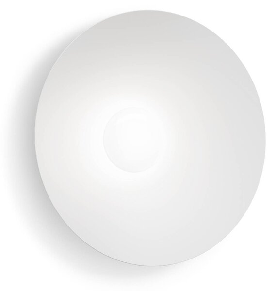 Wever & Ducré Lighting WEVER DUCRÉ LED nástenné svetlo Clea 2.0 biele Ø 50 cm 2700 K, Biela / opálová, Obývacia izba / jedáleň, Hliník, Nástenné svietidlo