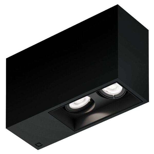 WEVER & DUCRÉ LED-Downlight Plano petit 2.0 čierna 927 stmievateľná, Čierna, Chodba, Hliník, Moderný, Stropné svetlo