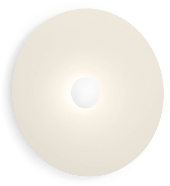 Wever & Ducré Lighting WEVER DUCRÉ LED nástenné svetlo Clea 3.0 béžové Ø 70 cm 2700 K, Krémová / jantárovo žltá, Obývacia izba / jedáleň, Hliník, Nástenné svietidlo
