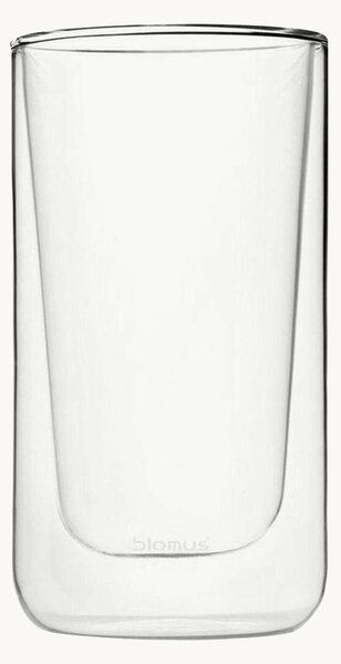 Dvojstenné poháre na latte macchiato Nero, 2 ks