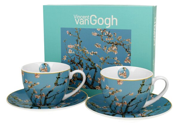 Porcelánová šálka s podšálkou Van Gogh Almond Blossom 250 ml sada 2ks