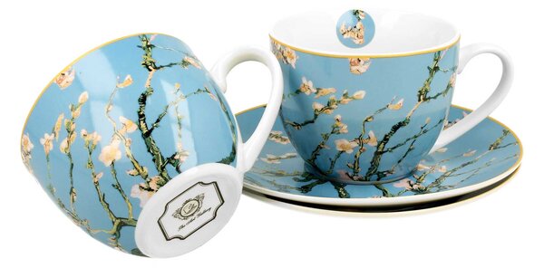 Porcelánová šálka s podšálkou Van Gogh Almond Blossom 250 ml sada 2ks