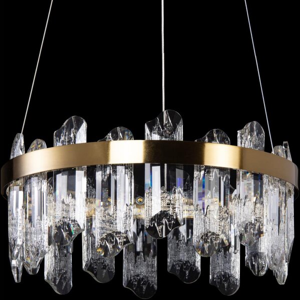 LED Luster na lanku LED/50W/230V pr. 40 cm zlatá