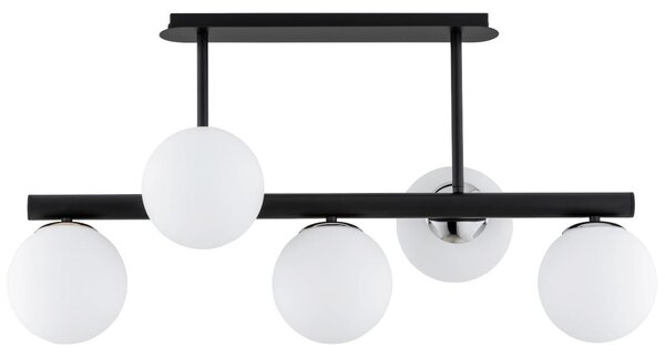 Luster na tyči TUKANE 5xE14/10W/230V čierna