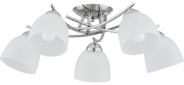 Prisadený luster SEVA 5xE27/15W/230V lesklý chróm