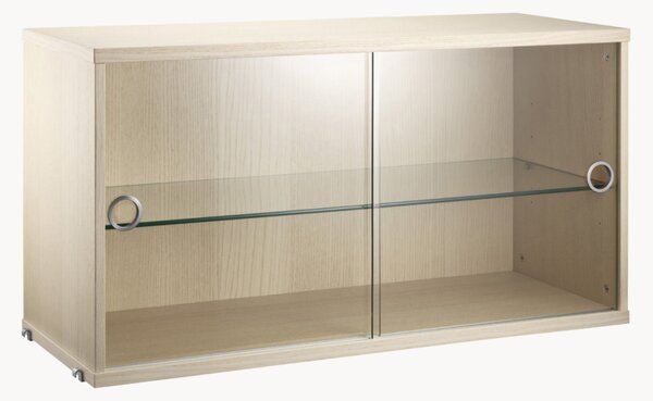 Vitrína's posuvnými sklenenými dvierkami String System, Š 78 x H 30 cm