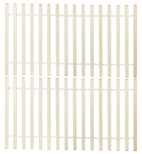 Posteľ hnedá borovicové drevo MDF 180 x 200 cm s čelom minimalistický štýl spálňa
