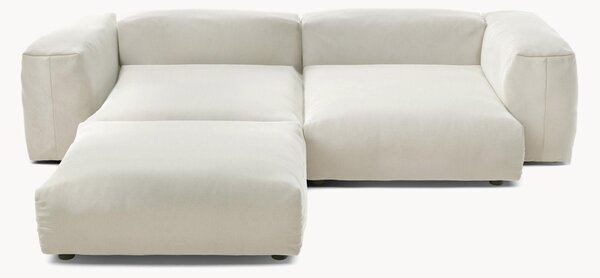 Zamatová modulárna rohová pohovka Vetsak (3-miestna)