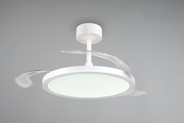TRIO Reality R64452131 KASFJORD Stropné svietidlo s ventilátorom D1060mm SMD LED 34W/3900lm 2700-6500K biela, diaľkový ovládač