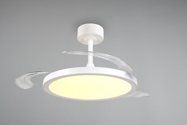 TRIO Reality R64452131 KASFJORD Stropné svietidlo s ventilátorom D1060mm SMD LED 34W/3900lm 2700-6500K biela, diaľkový ovládač